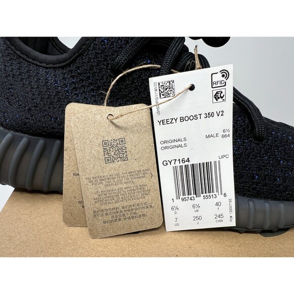 Adidas Yeezy Boost 350 V2 Dazzling Blue Kanye West Shoes GY7164 Size 7 - Picture 8 of 8